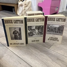 Army of the Potomac Bruce Catton Civil War Vintage 3 Volume Trilogy HC Book Set