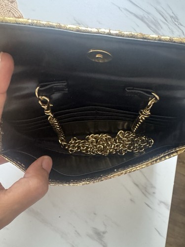 Marc jacobs Gold Snakeskin Clutch Purse With Remoovable Strap And Wallet - Picture 3 of 9