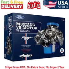 Franzis 1965 Ford Mustang K-Code 289 V8 Engine Model Kit - Updated 2023 Version