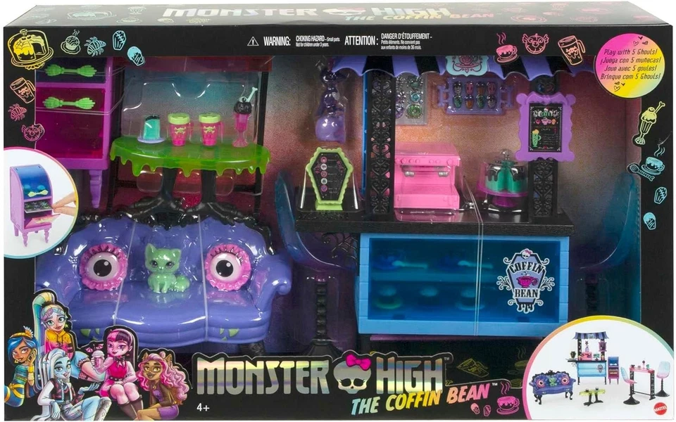 BRAND NEW Monster High G3 The Coffin Bean Playset w/ Furniture Accessories Pets - Image 2 of 4