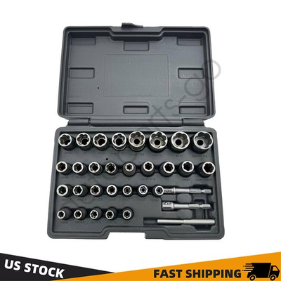 #ad #ad Bolt amp; Nut Remover Set 32Pc Extractor Sockets for Damaged Rounded Broken Bolts $54.18