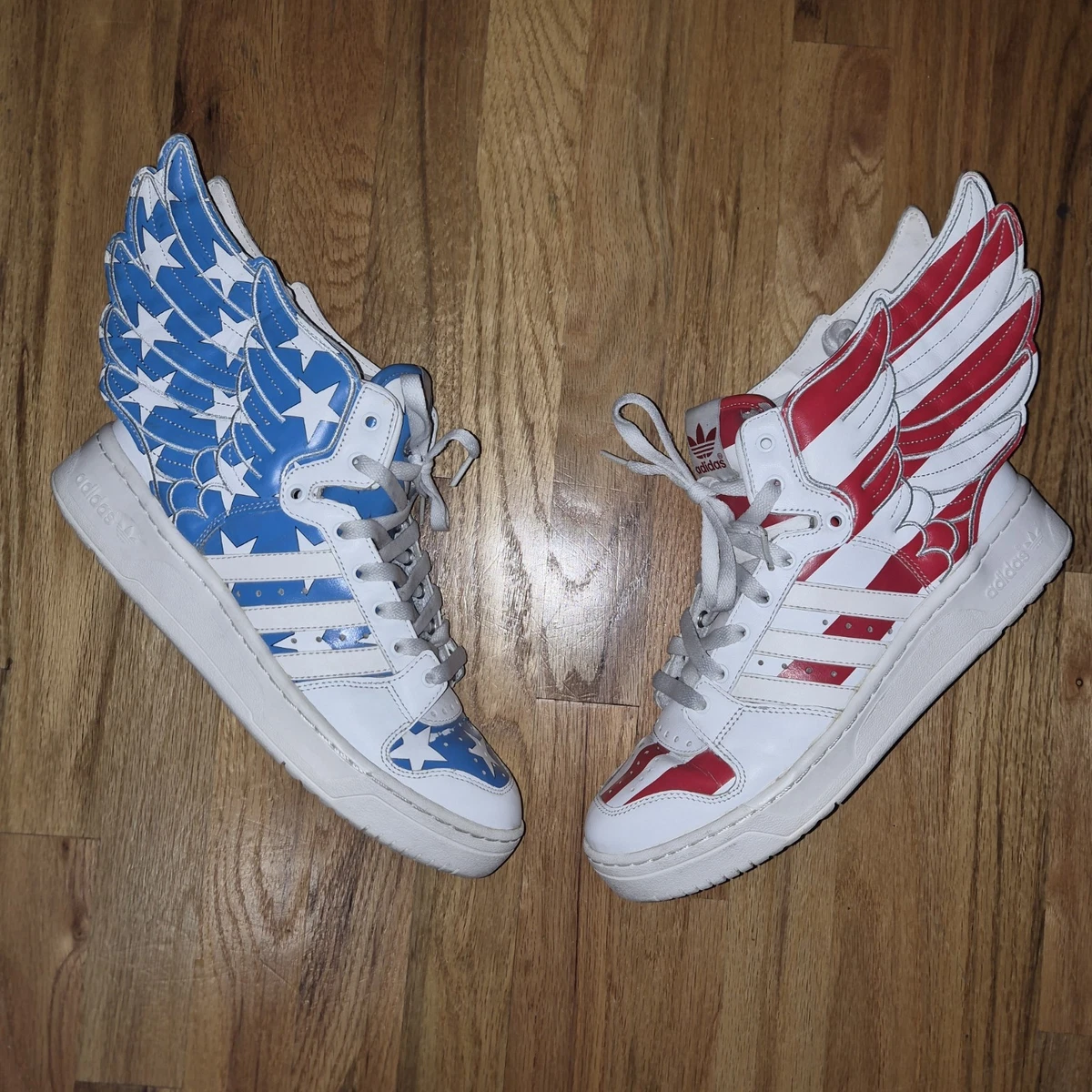 adidas × jeremy scott JS WINGS 2.0 星条旗 Adidas x Jeremy Scott JS WINGS 2.0 USA Stars and Stripes Sneakers