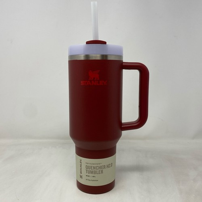 #ad Stanley Quencher H2.0 40oz Tumbler Cranberry w Straw $29.95