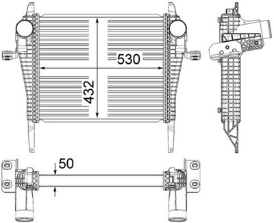 MAHLE CI 37 000P Ladeluftkühler für IVECO