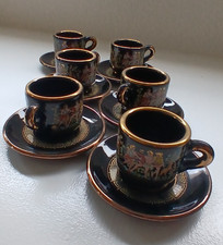 Hand Made in GREECE 24K Gold TEA CUP & SAUCER...
