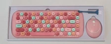 MOFii Wireless Keyboard and Mouse Set, 2.4G Cute Retro Keyboard