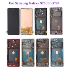 OLED Display LCD Screen Touch Digitizer Frame For Samsung Galaxy S20 FE G780