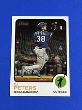2022 Topps Heritage DJ Peters #119 Texas Rangers (H)