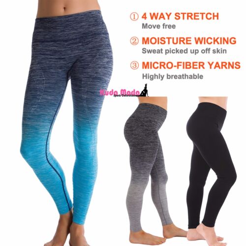leggings de sport femme taille haute pleine longueur pantalon de yoga fitness vêtements d'entraînement  - Photo 1 sur 1