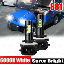 For Club Car Replace Cart LED Headlight Kit Head Lamps 2x Lights Bulbs