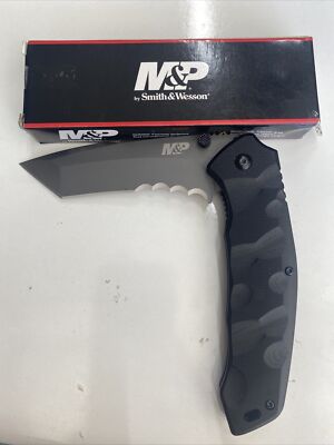 Smith & Wesson M&P Special Ops Folding Knife 4'' 9Cr18MoV Steel Blade G10 Handle