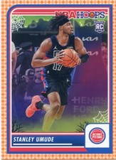 2023-24 Panini Haunted Hoops Orange NO.69 Stanley Umude, Detroit Pistons
