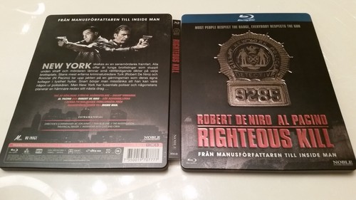 *DENT* Righteous Kill Embossed Debossed STEELBOOK (Blu-ray, Sweden) REGION FREE - Foto 10 di 12