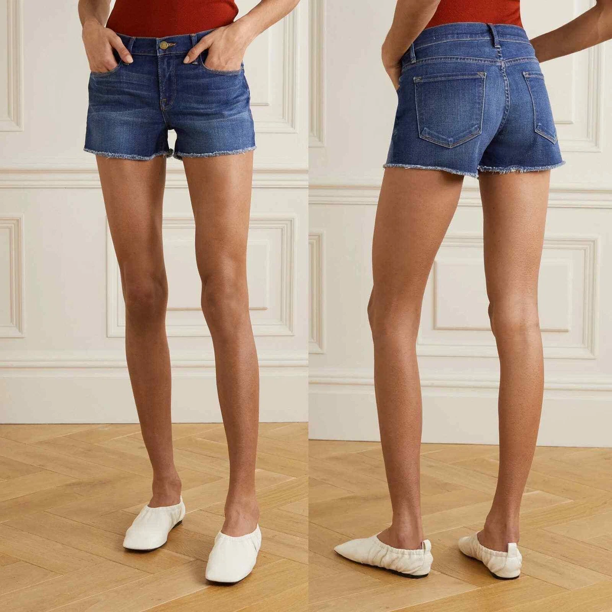 Frame le cutoff denim shorts sale