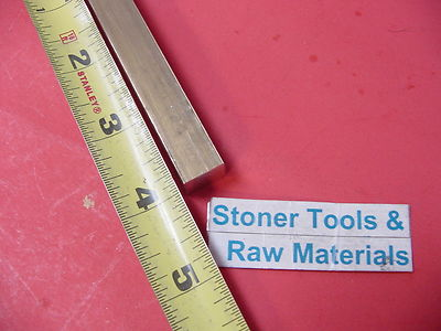 #ad 1 2quot; x 1 2quot; C360 BRASS SQUARE BAR 4quot; long Solid .50quot; Flat Mill Stock H02 $12.13