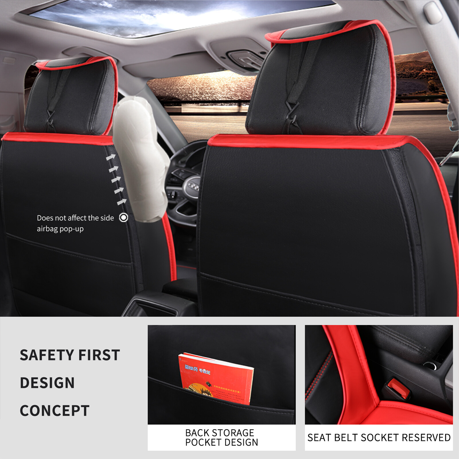 SUV Truck Car Seat Covers Full Set Front Leather 2/5 Seater For NISSAN Xterra eBay