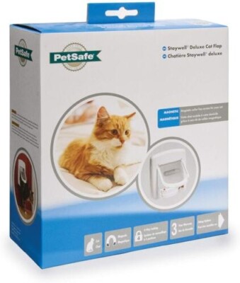 Staywell Magnetisch Betrieben 400 Katzenklappe Tür Weiß