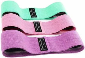 Bandes de résistance du tissu Hip Circle Glute Leg Booty Bands Set non-dérapant