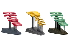 Metric and Inch Ball Driver Hex and Star 26 Piece T-Handle Sets with Stand -  13