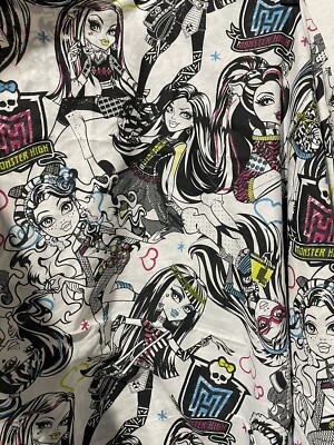monster high twin size flat sheet