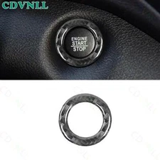 For Jeep Cherokee 2014-22 Real Carbon Fiber One-Click Startup Button Cover Trim