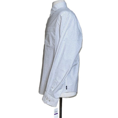 IZOD Saltwater Relaxed Classic L/Sleeve Slim Fit Shirt Men’s XXL NWT MSRP $60 - Picture 5 of 11
