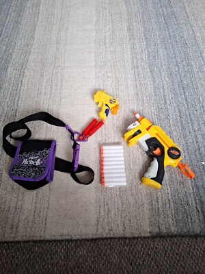 Nerf Single Shot Kugelpistole & Nerf Zuru Einzelschuss mit Kugelkoffer und 13 Bullen