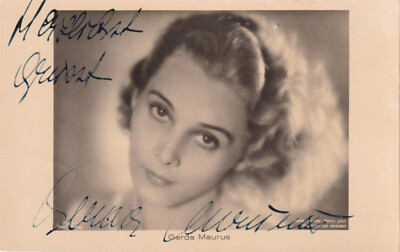GERDA MAURUS Original Autogramm signierte Ross Postkarte 30er Jahre