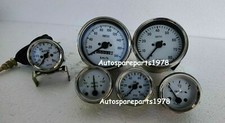 SmithsReplica 52mm Kit-Temp Oil Fuel AmpGauge+ Speedo 0-180KMH + 0-80RPM 85mm WC