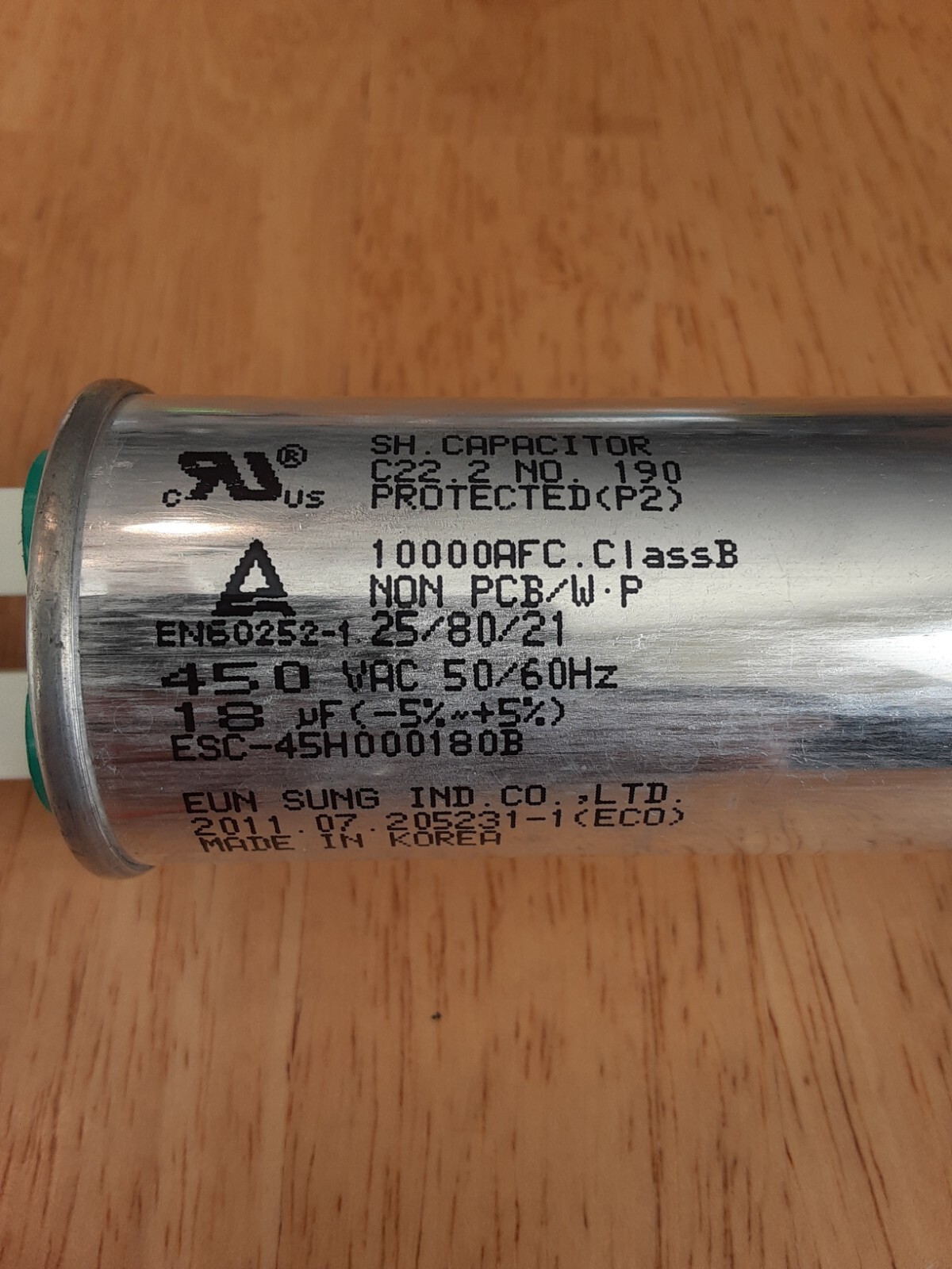 LG REFRIGERATOR CAPACITOR EN602521 ESC45H000180B eBay