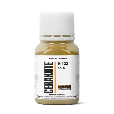 CERAKOTE  H-SERIES Oven Cure Coating with Part B H-122 Gold (4oz)