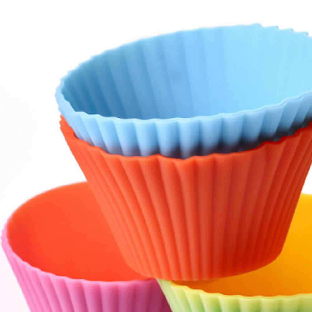 12 Pcs Reusable Silicone Baking Cup Muffin Cupcake Liners for Party Halloweens eBay