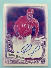 2017 Topps Gypsy Queen Nomar Mazara #GQA-NM Missing Black Plate On Card Auto