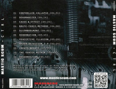MASTIC SCUM - CTRL NEW CD