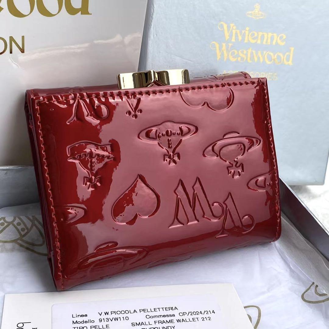 Vivienne Westwood Gamaguchi Trifold Wallet Color Red orb