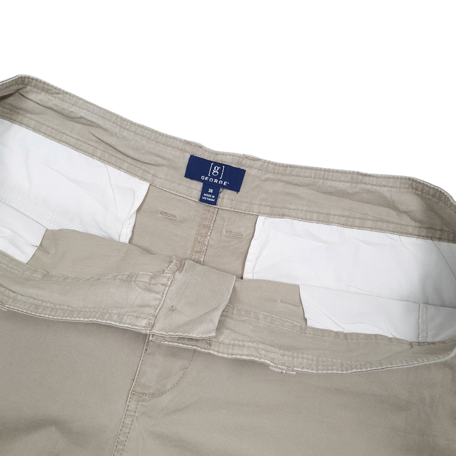 GEORGE Combat Beige Cargo Workwear Shorts Mens W38 image 3