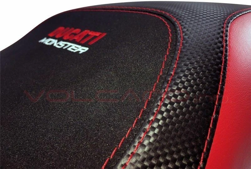 Cubierta de sillín Ducati monster 696 / 796 / 1100 08-14 diseño Volcano anti scivolo r Foto 4 de 4