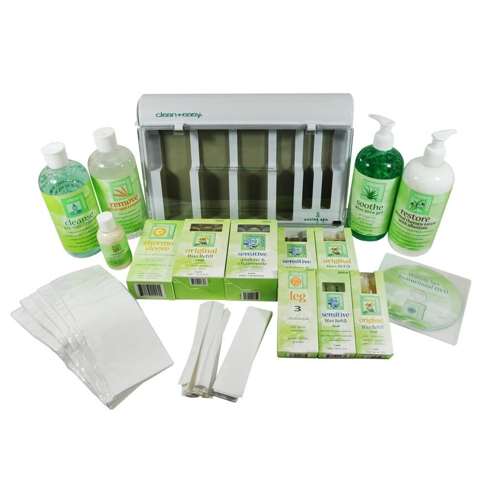 CLEAN+EASY Waxing Products 475ml ~ PRE-WAX CLEANSER/AFTER WAX REMOVER/SOOTHE ~