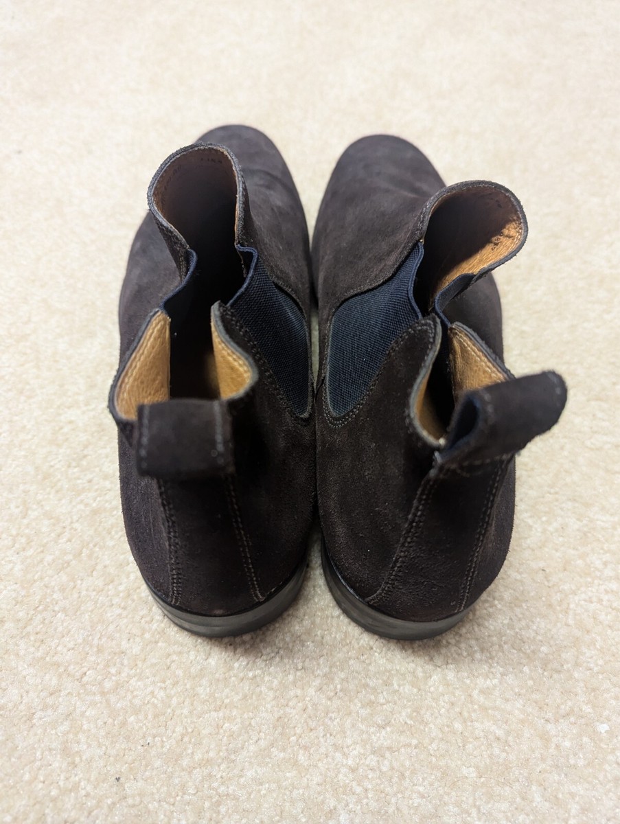 Peter Millar Mens Boots Brown Suede Chelsea Ankle Boots Size  display picture 2