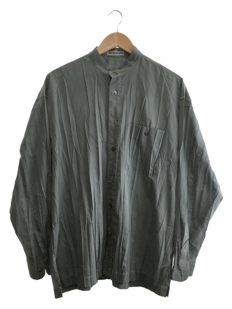 ☆ 20AW ISSEY MIYAKE MEN ME03FJ032 長袖シャツ ストライプ ネイビー 
