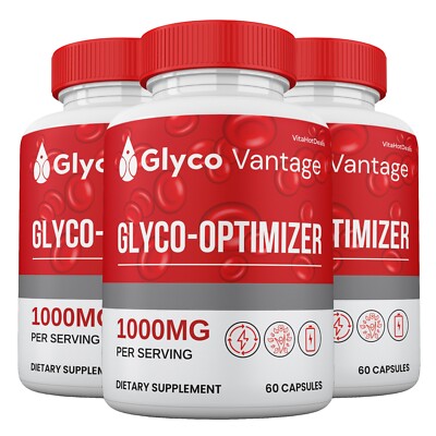 Glyco Vantage Glyco Optimizer Capsules, GlycoVantage Blood Support  (3 Pack)
