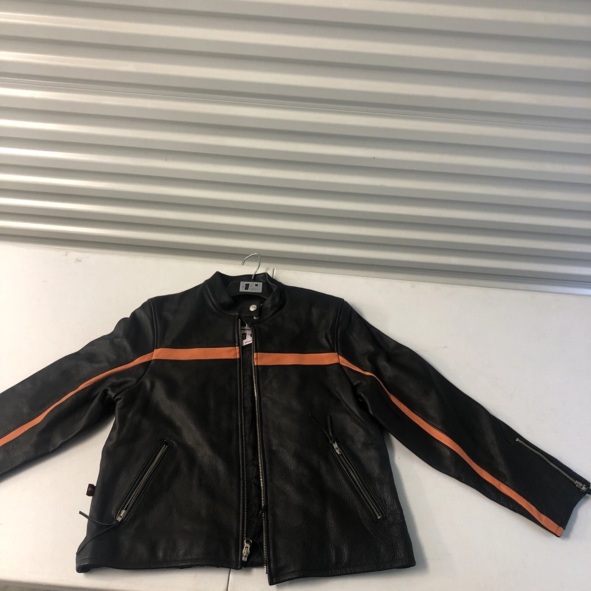 Evel knievel black leather best sale jacket