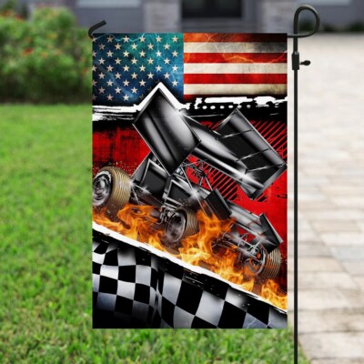 Sprint Car Racing American Flag Graden Flag