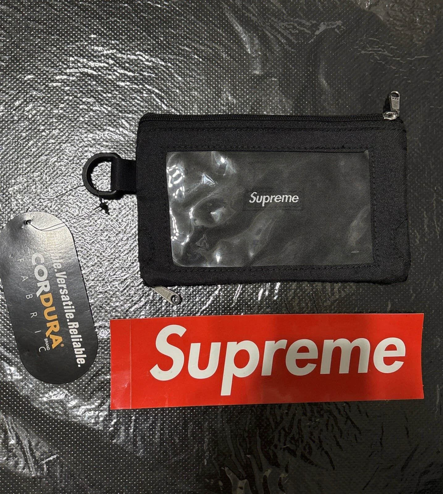Pochette mobile Supreme noire FW16 neuve rare 2016 pochette mobile