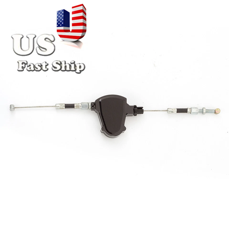 USA Stunt Clutch Pull Cable Lever Easy System For KAWASAKI SUZUKI YAMAHA Black - Image 3 of 4