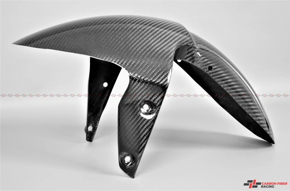Triple guardabarros delantero Triumph Street 2007-2012 - 100 % fibra de carbono Foto 2 de 3
