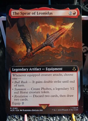 MTG The Spear Of Leonidas 165 Extended Art Assassin's Creed Magic