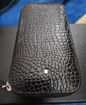 Authentic Montblanc Watch Box Travel Case Pouch Holds 2 Watches | Italy - NEW!