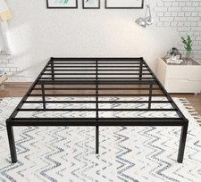 14 /16 /18 Inch High King Size Heavy Duty Steel Metal Storage Platform Bed Frame