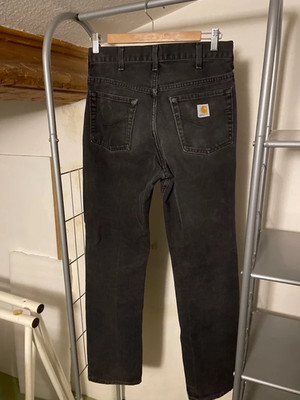 Carhartt Herren Jeans Schwarz Größe 30x34 Straight Fit Sehr Guter Zustand